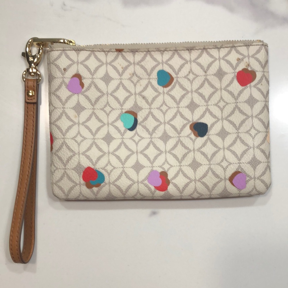 Fossil Heart Pattern Wristlet - image 1